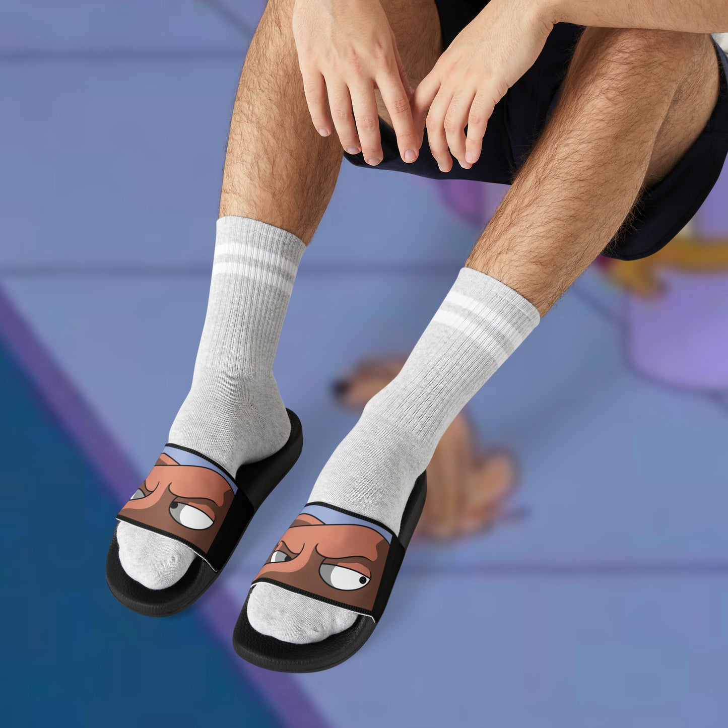 Shifty Dog men's PU slide sandals