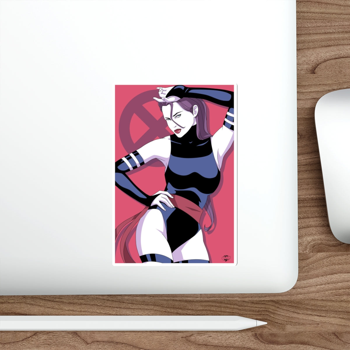 Psylocke'd In vinyl sticker