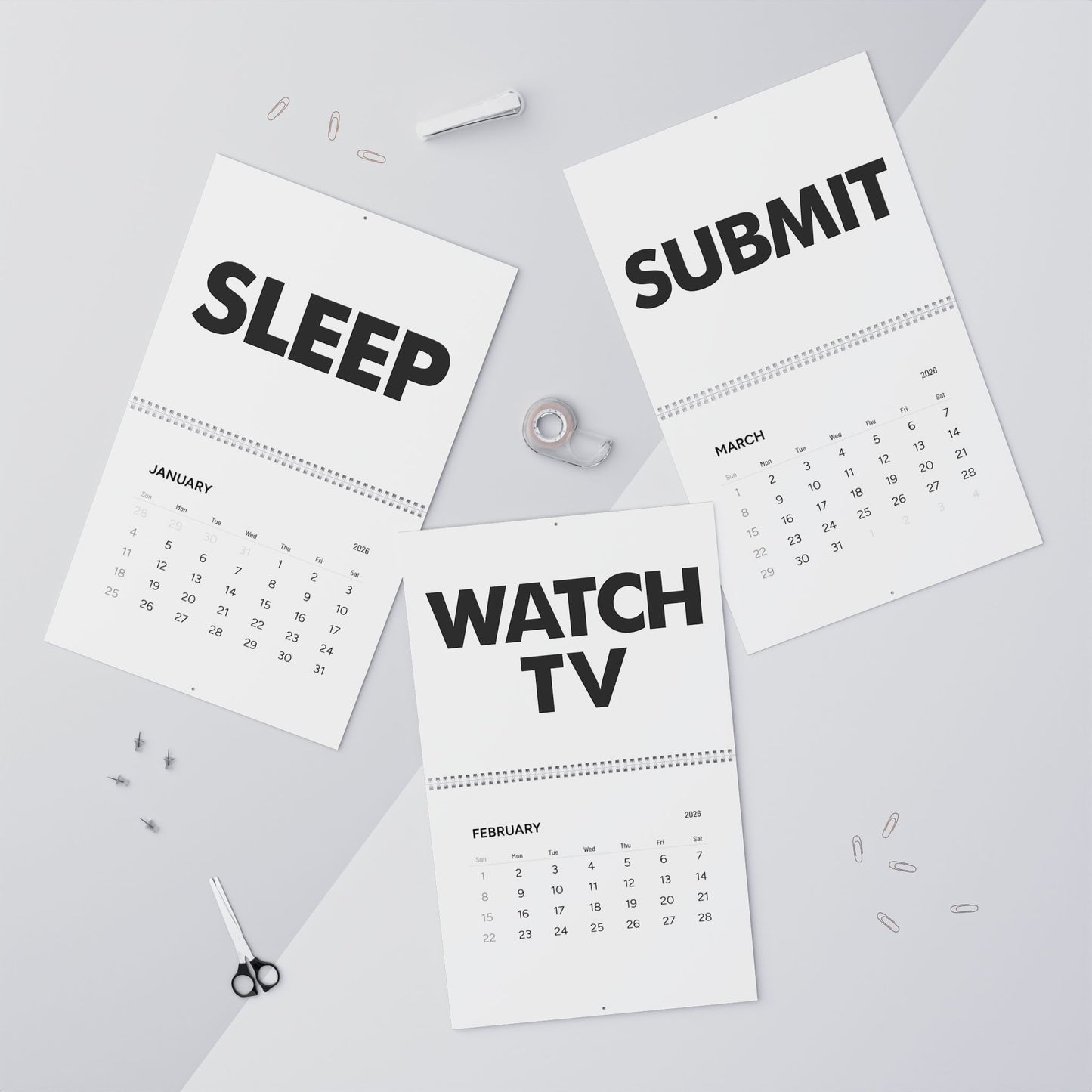 We Sleep They Live 2026 Calendar