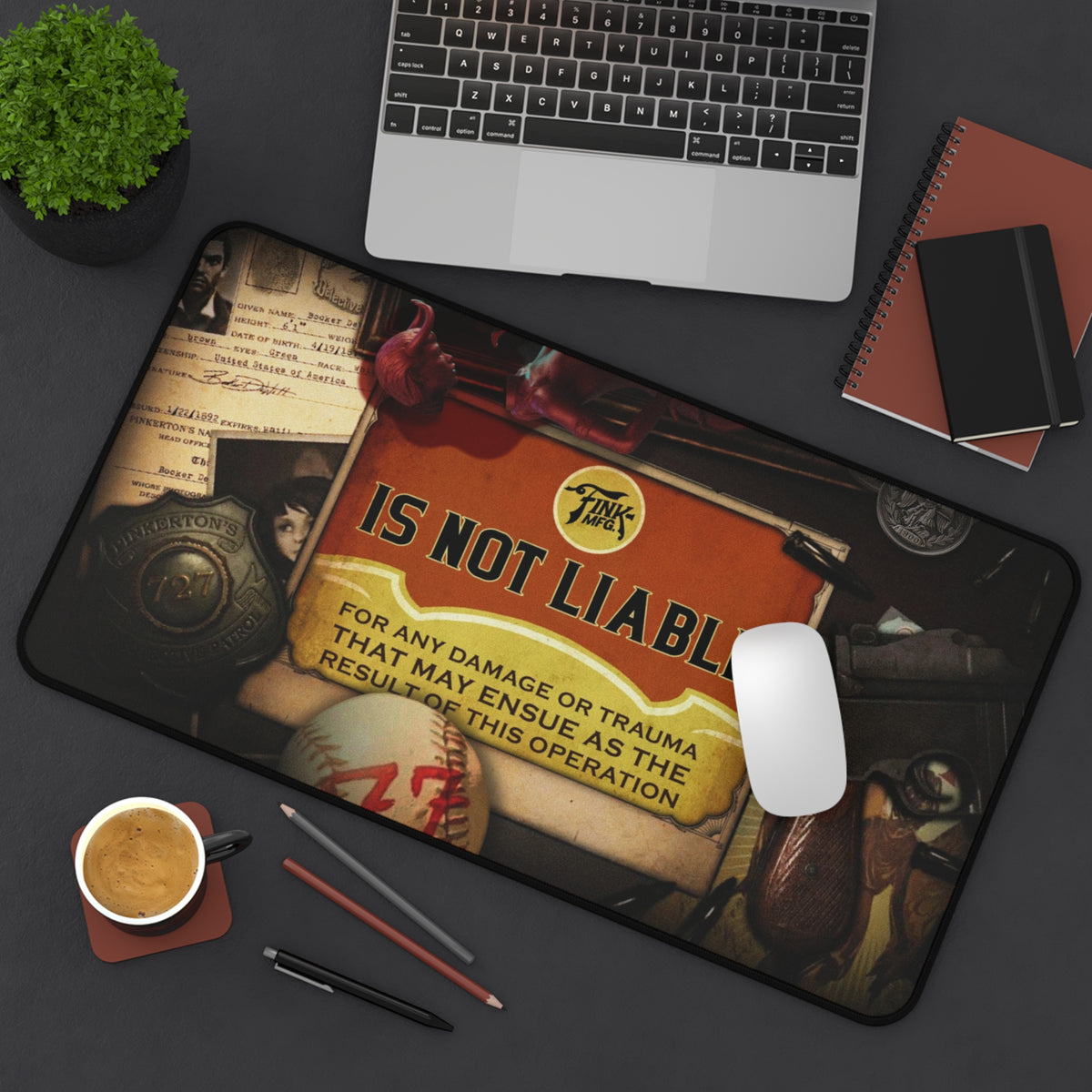 Infinite desk mat