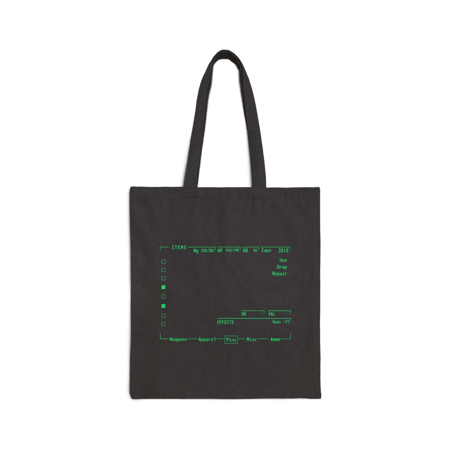 Pin-Boy canvas tote bag