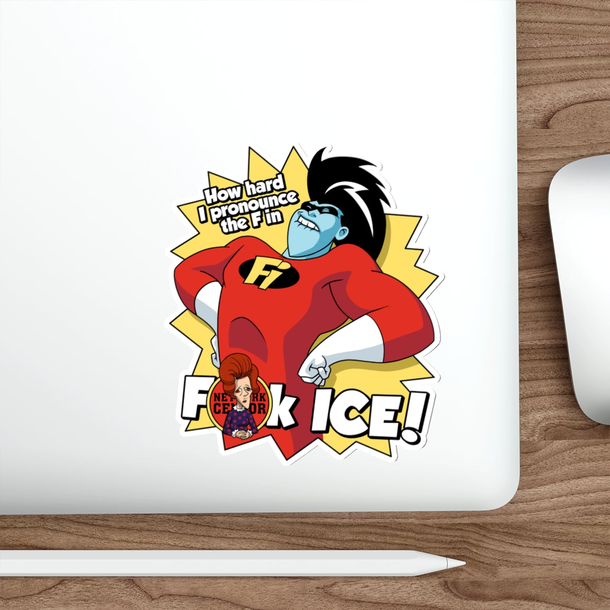 Eff ICE-azoid vinyl sticker