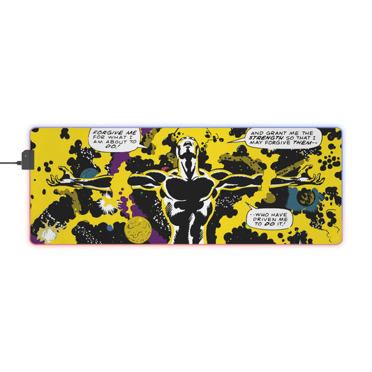 Forgive Me LED desk mat