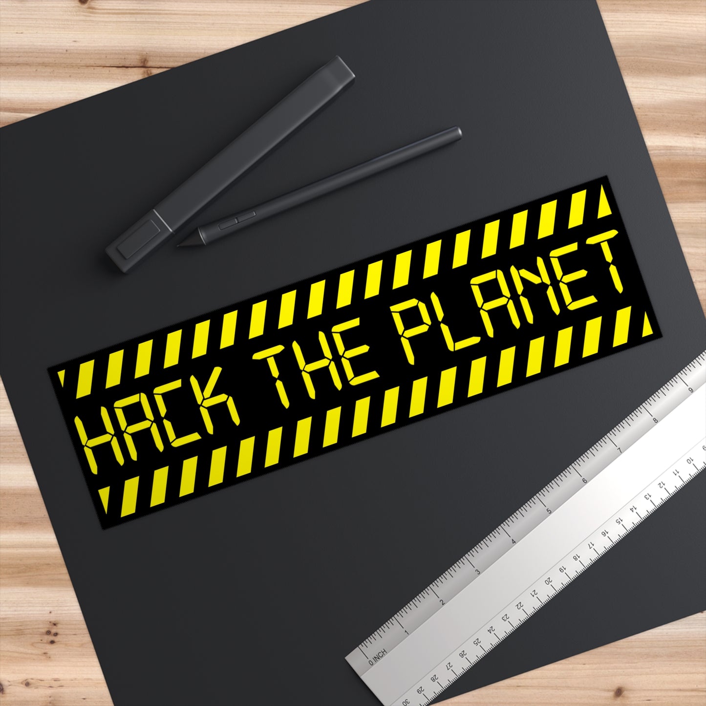 Hack the Planet bumper sticker