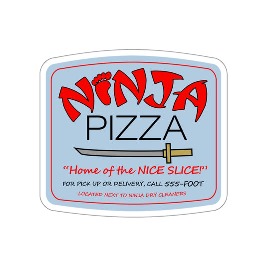 Ninja Pizza vinyl sticker