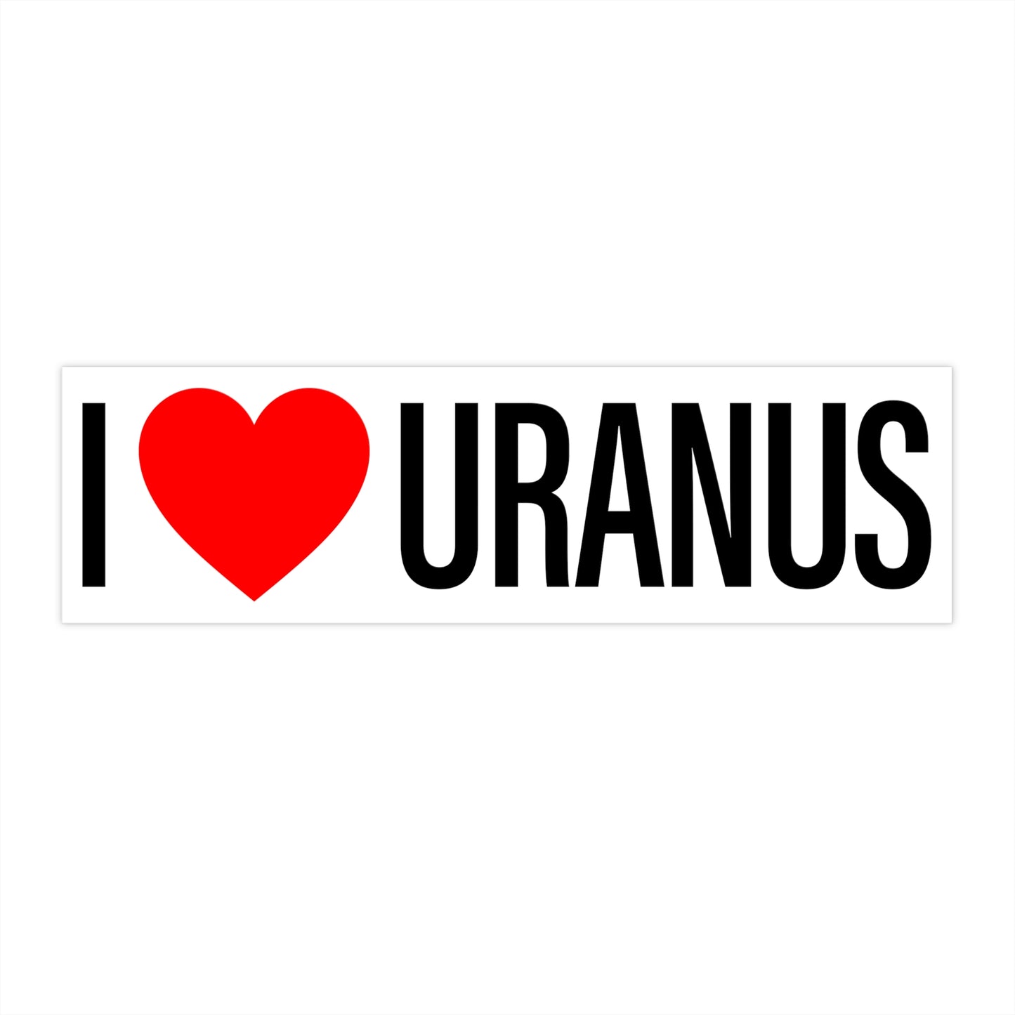 I Heart Uranus bumper sticker