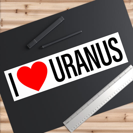 I Heart Uranus bumper sticker