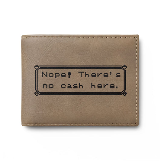 There's No Cash Here bi-fold wallet