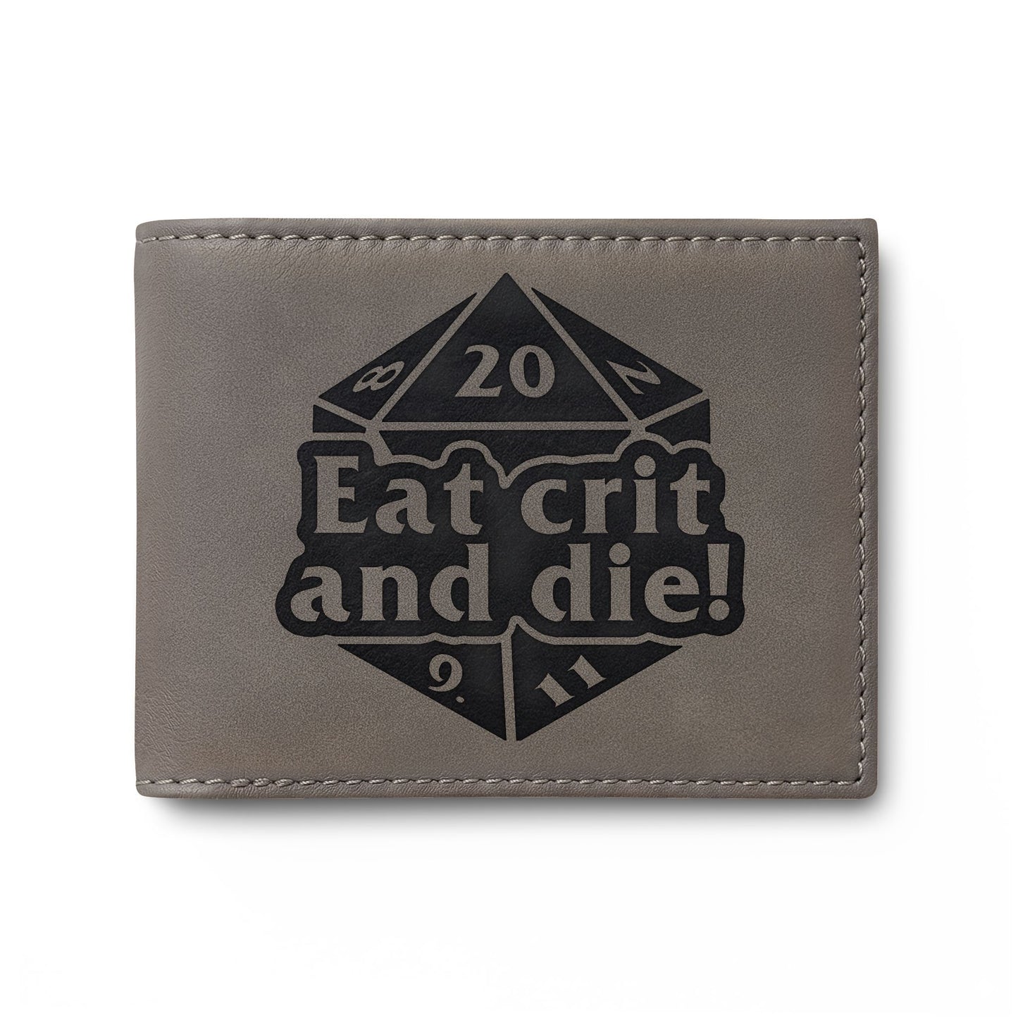 Eat Crit and Die! bi-fold wallet