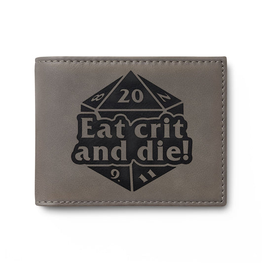 Eat Crit and Die! bi-fold wallet