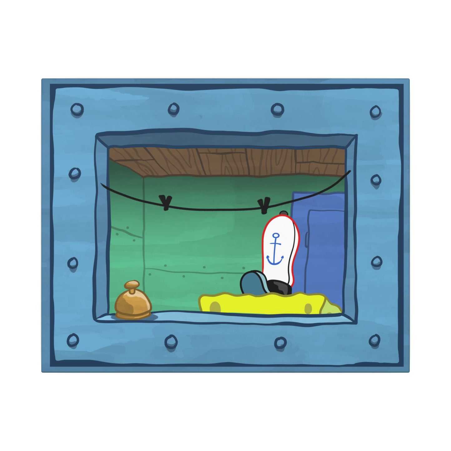 Fry Cook Window canvas print