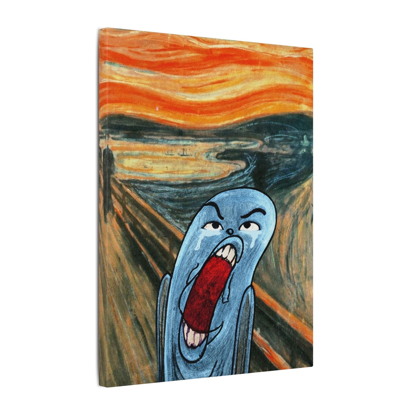 The Ugly Smell Scream canvas print