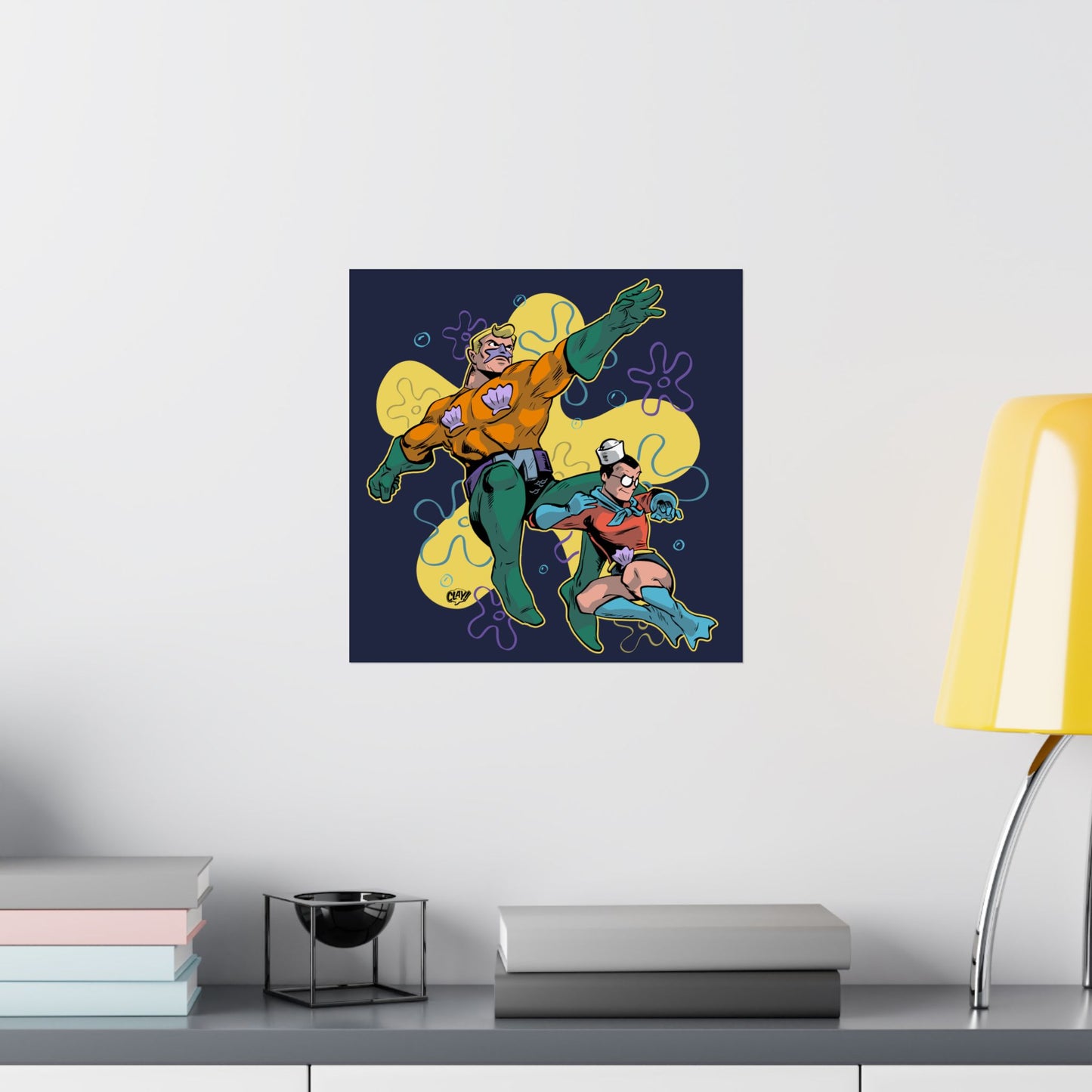 The Sea Knight Returns satin poster