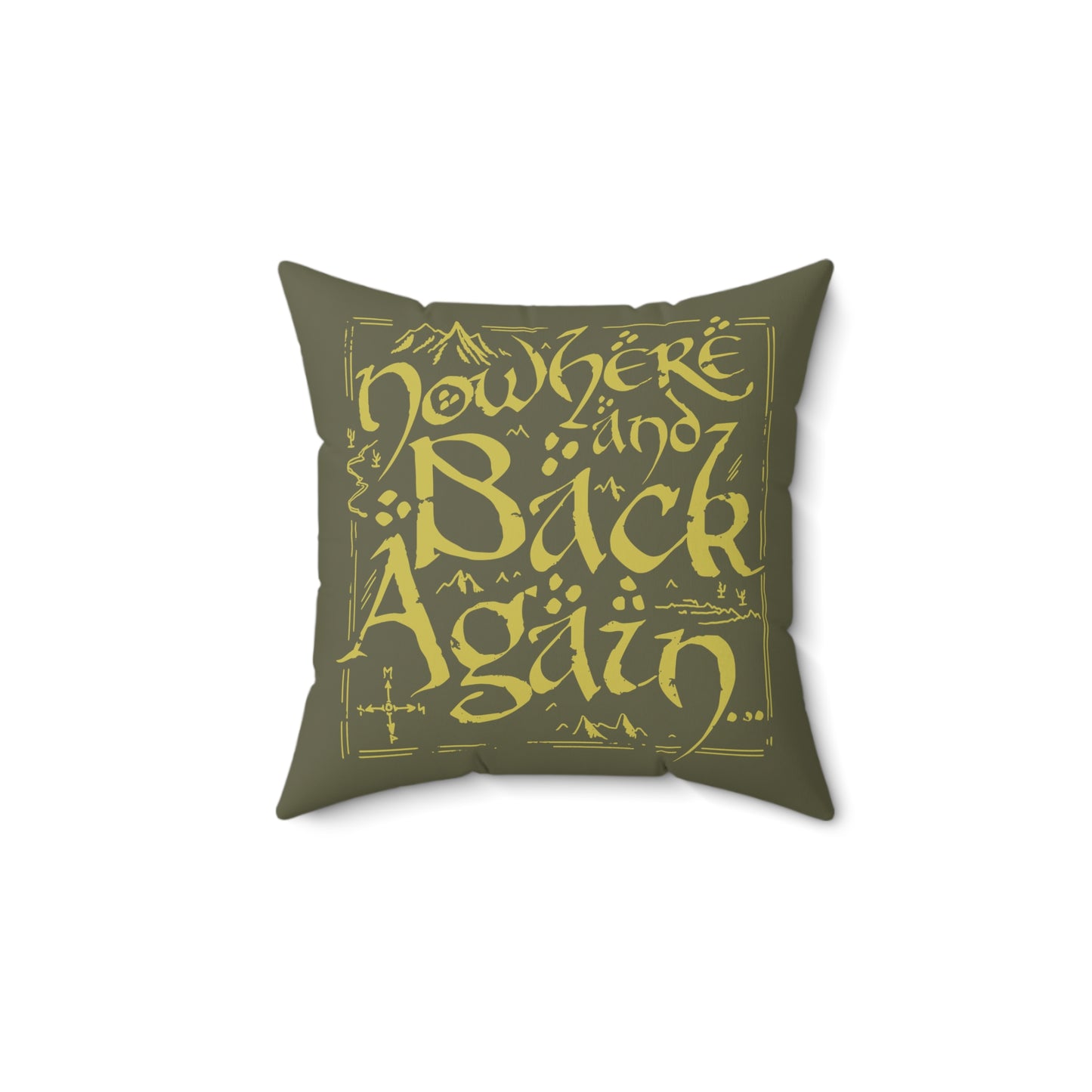 Nowhere and Back Again throw pillow