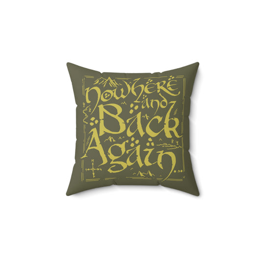 Nowhere and Back Again throw pillow