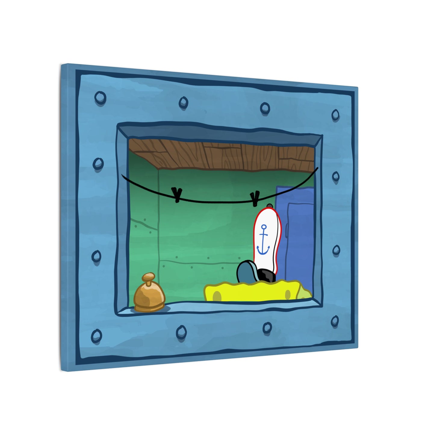 Fry Cook Window canvas print