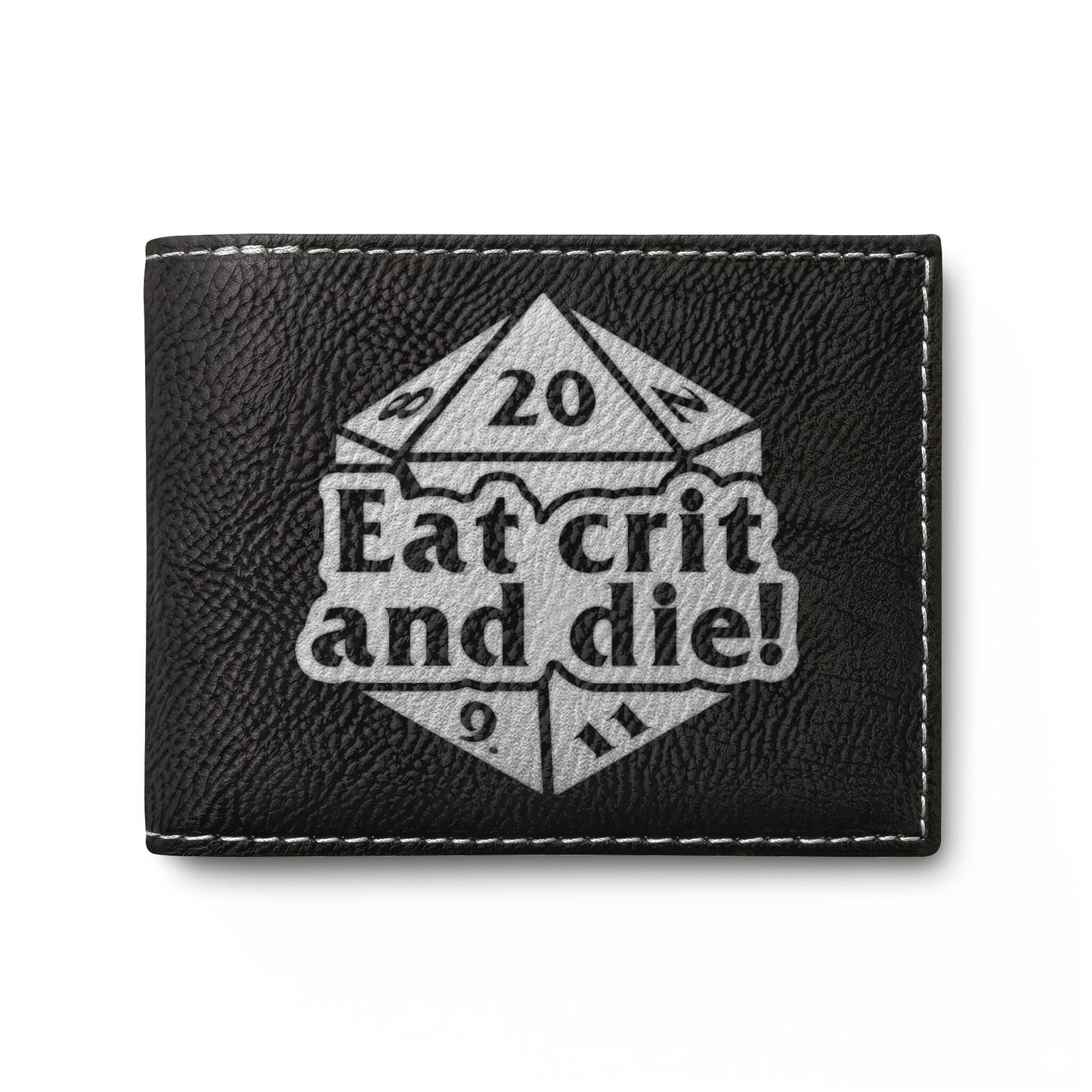 Eat Crit and Die! bi-fold wallet