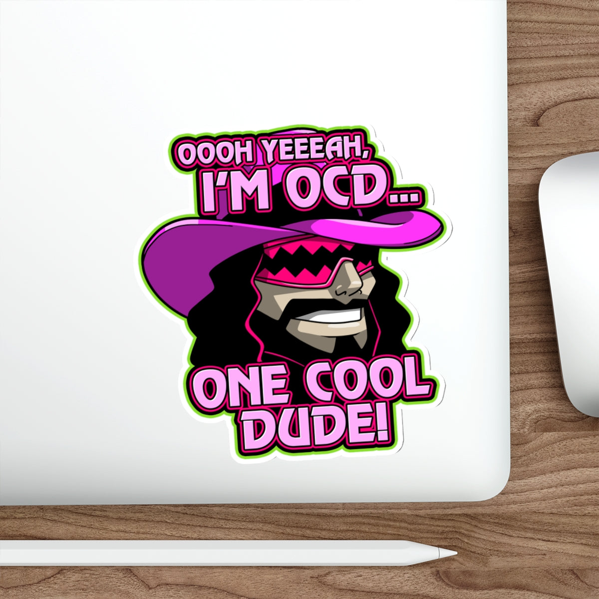 One Cool Dude vinyl sticker