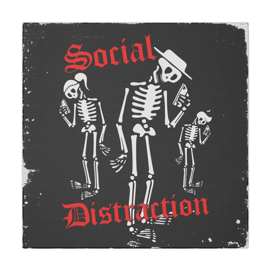 Social Distraction 12" X 12" canvas print