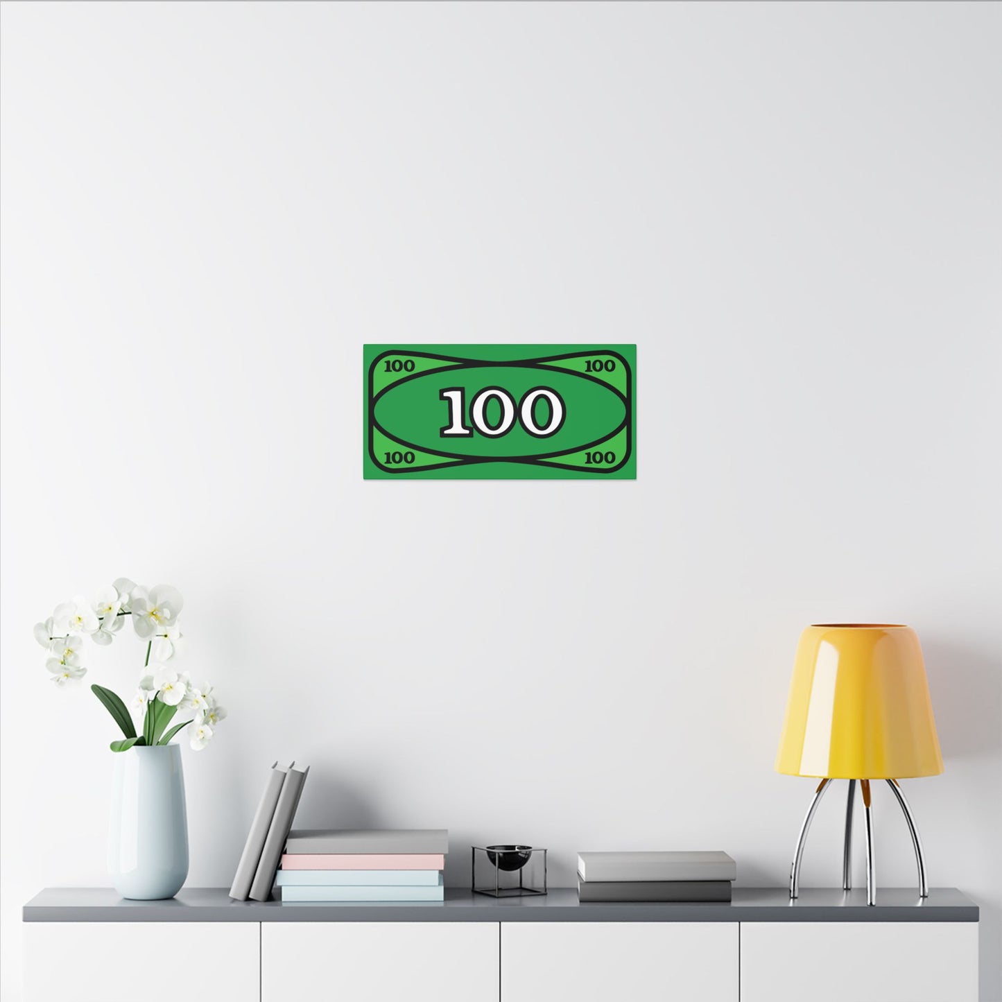 The Almighty Block Dollar canvas print