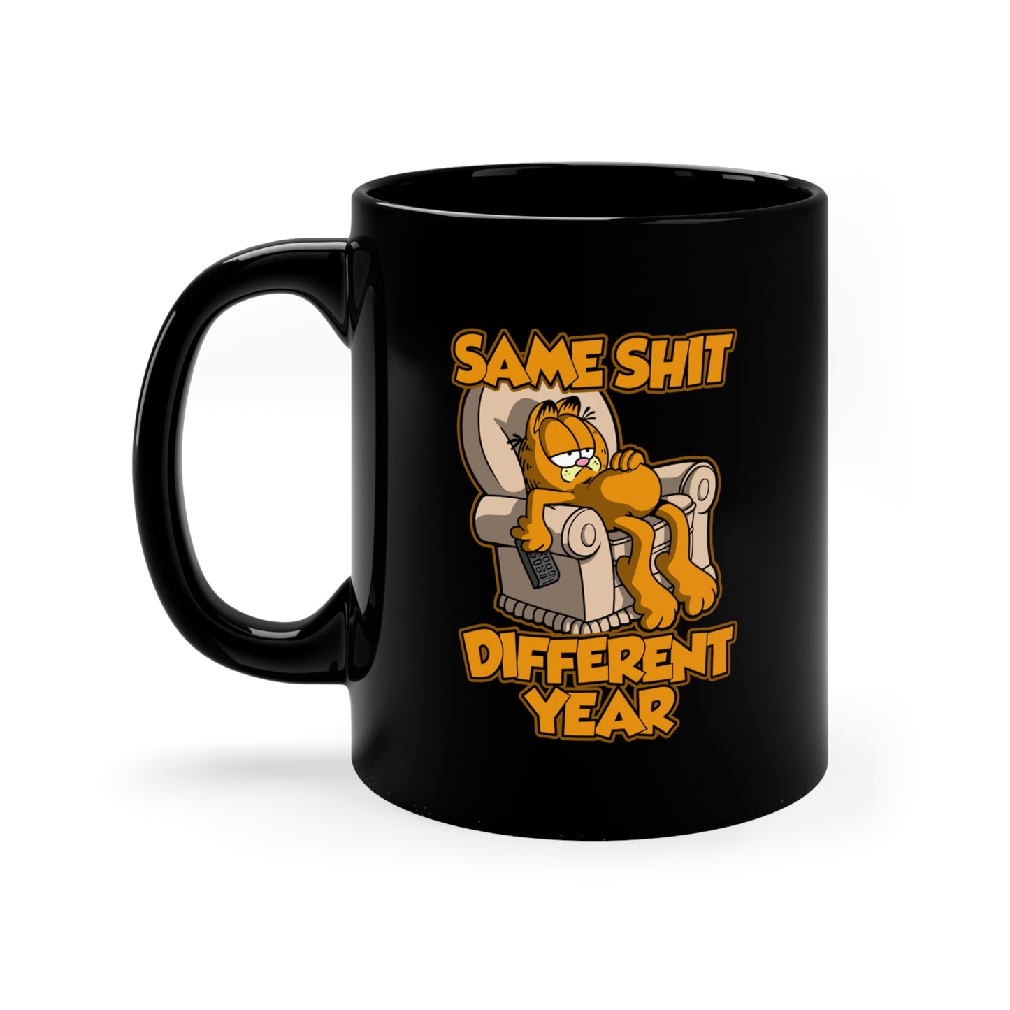 Same Cat, Different Year ceramic mug