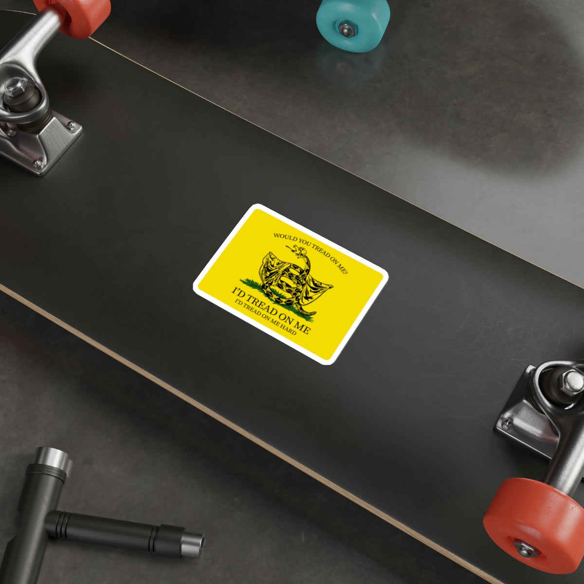 Would You Tread On Me? vinyl sticker