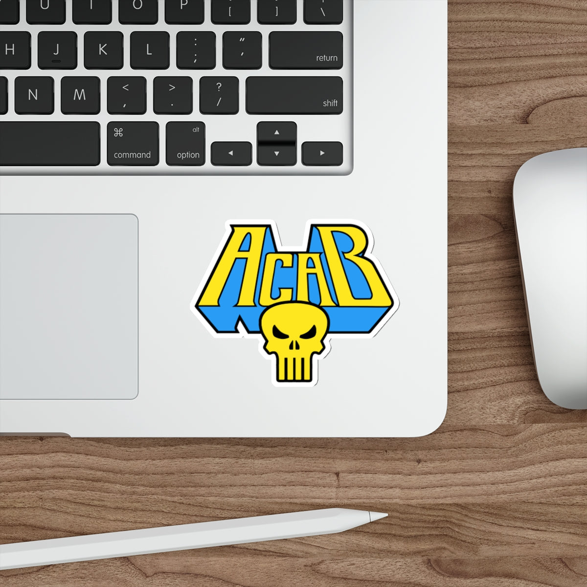 Archaic Corrupt And Broken YELLOW vinyl sticker