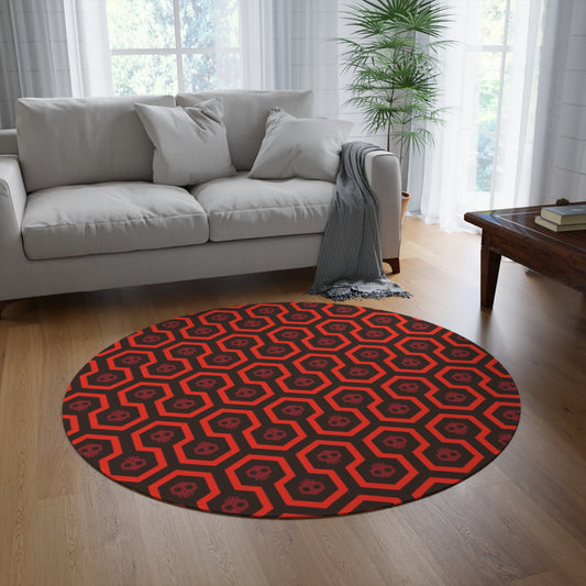 Death Shines round rug