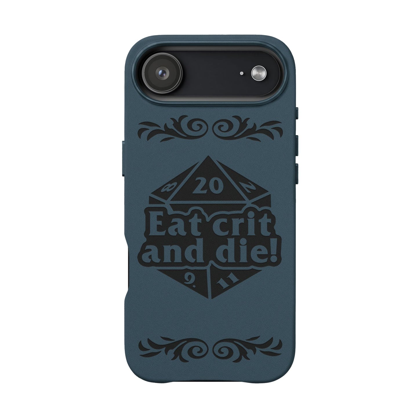 Eat Crit and Die! faux leather phone case