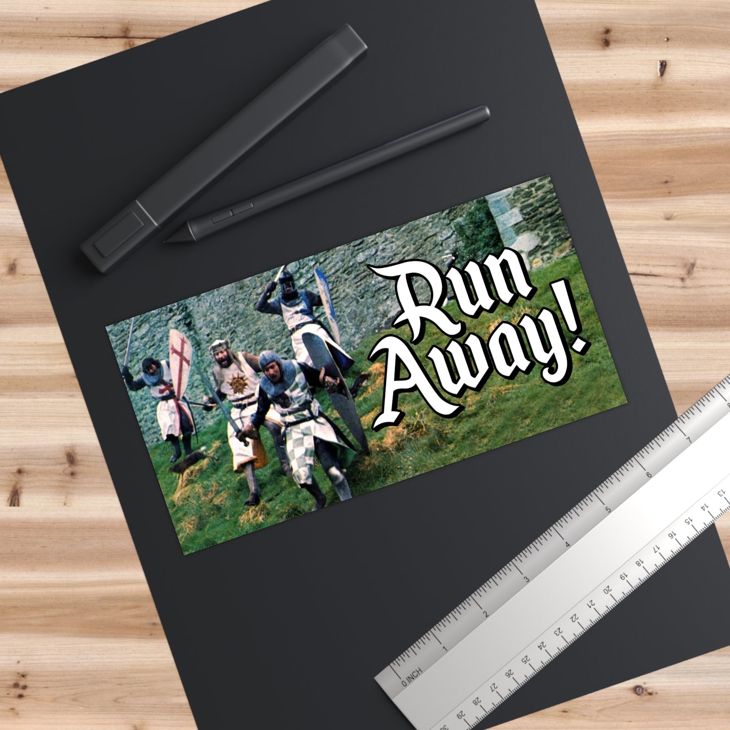 Run Away! bumper sticker