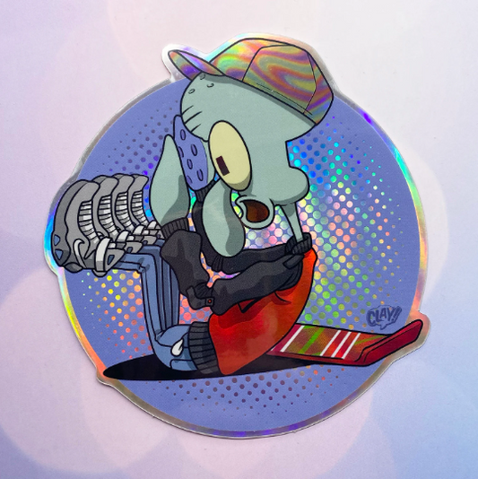 Back to the FUUUUTUUUUURE holographic vinyl sticker