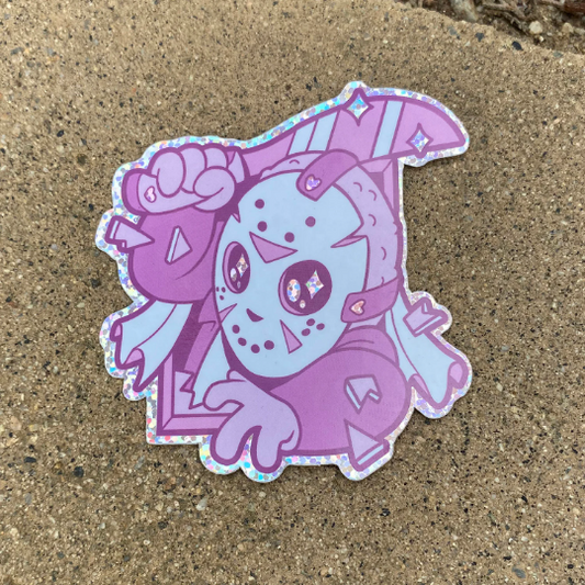 Camp Killer glitter vinyl sticker