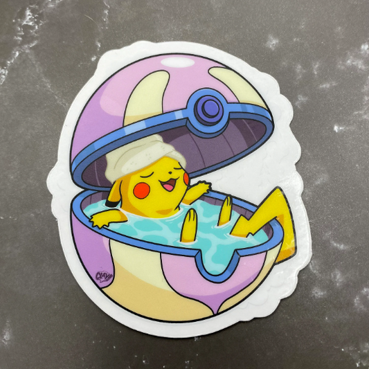 Self Care clear vinyl sticker