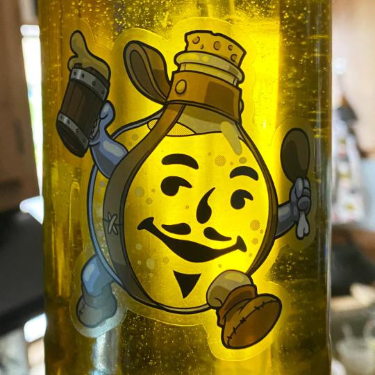 Elixir Brew Sticker Kool-Elixir clear vinyl sticker – ClayGrahamArt
