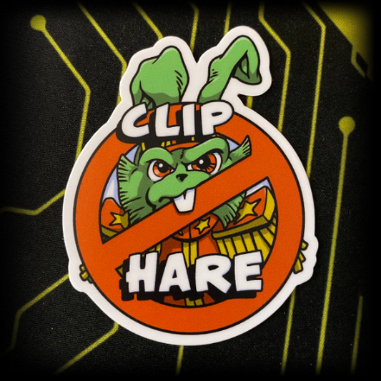 Clip Hare vinyl sticker