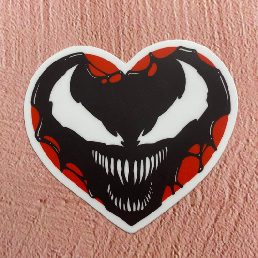 Symbiote Heart vinyl sticker