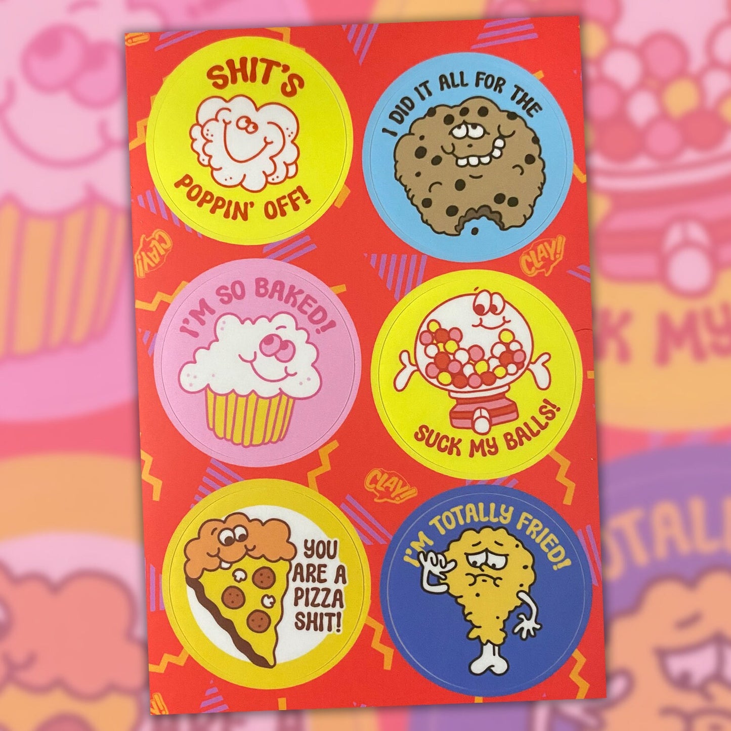 Bad Job SERIES 1 vinyl sticker sheet