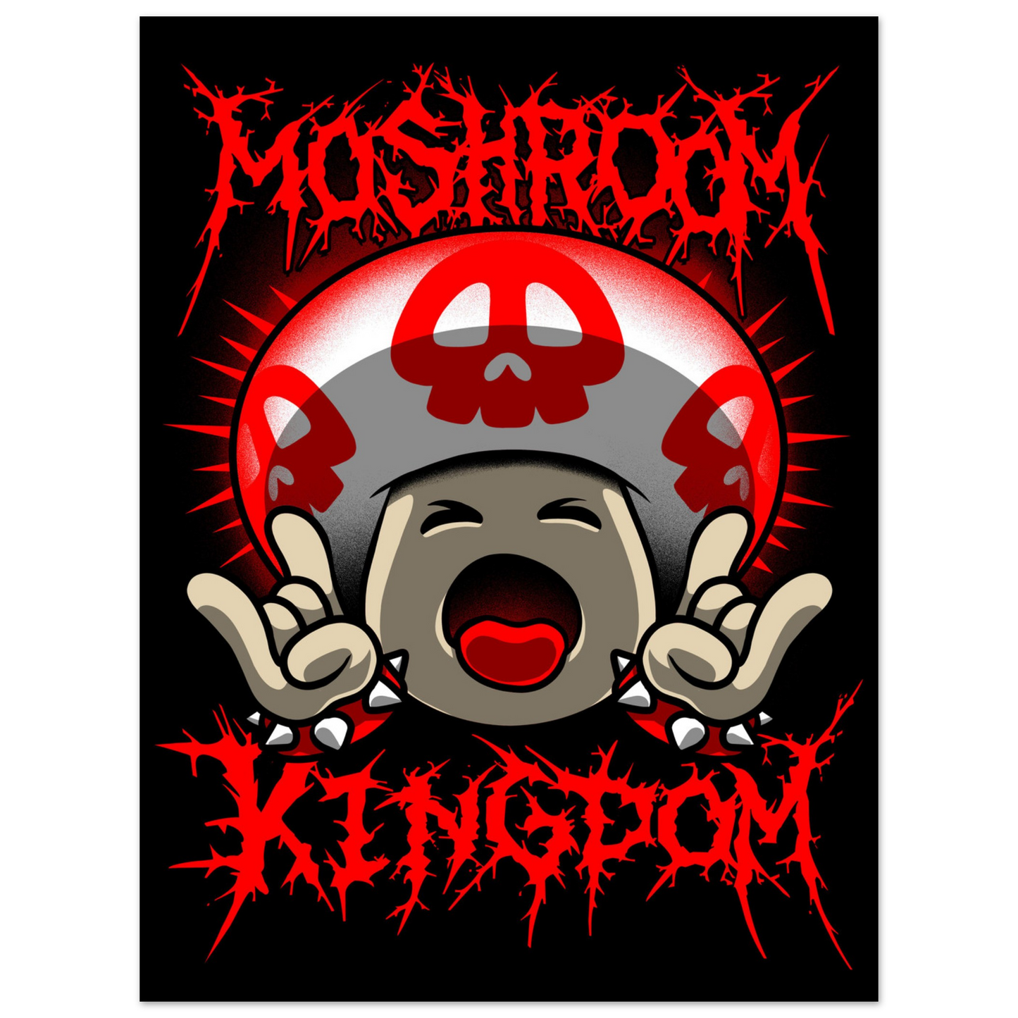 Moshroom Kingdom semi-gloss poster