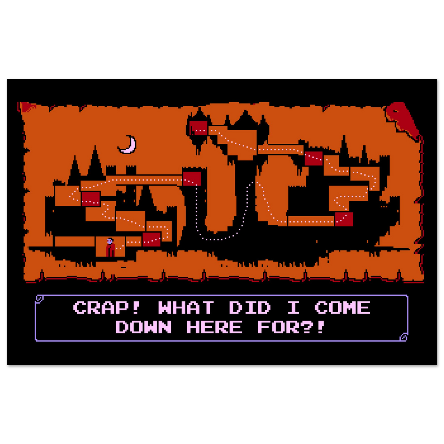 Forgetfulvania semi-gloss poster