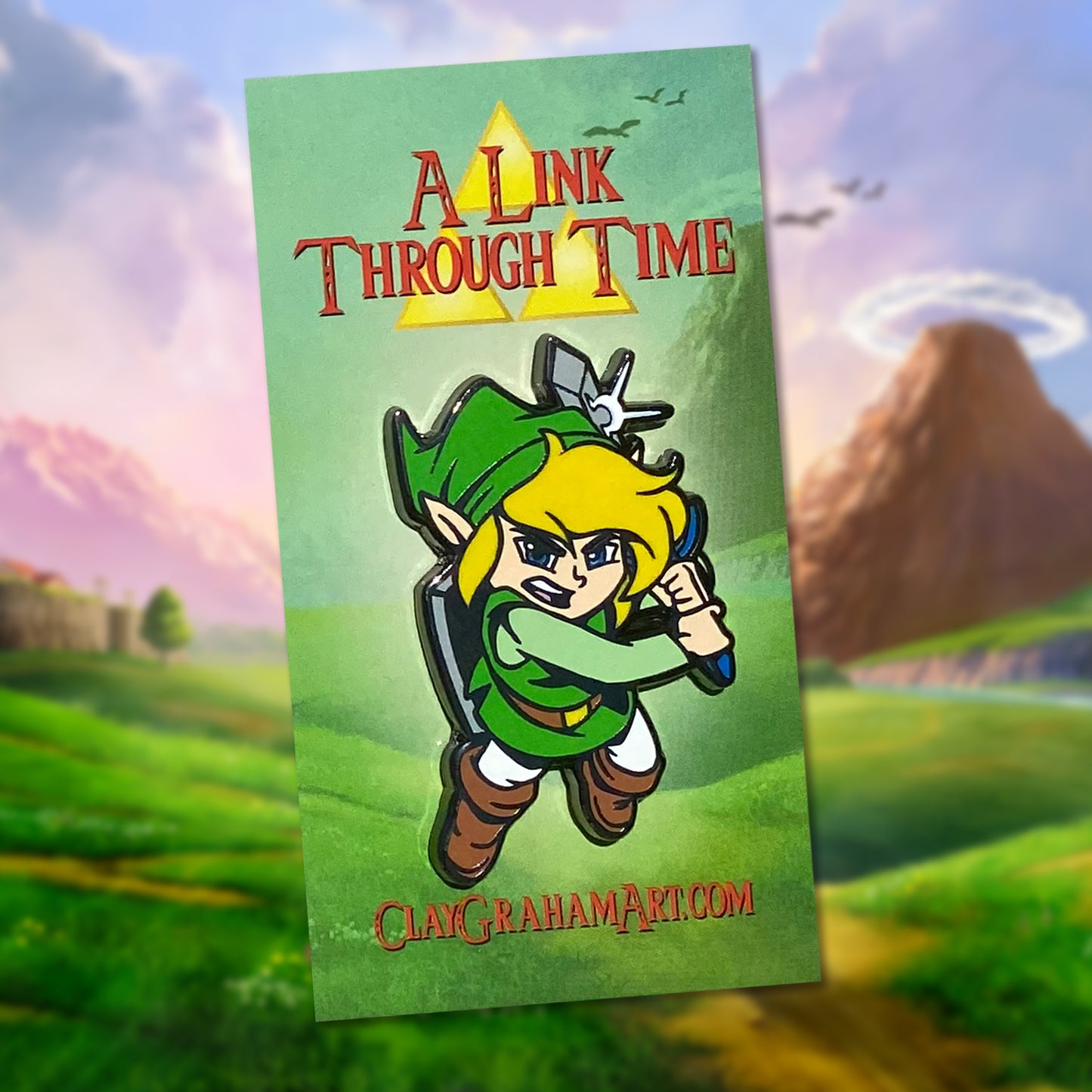 A Link Through Time 2" Hard Enamel Pin