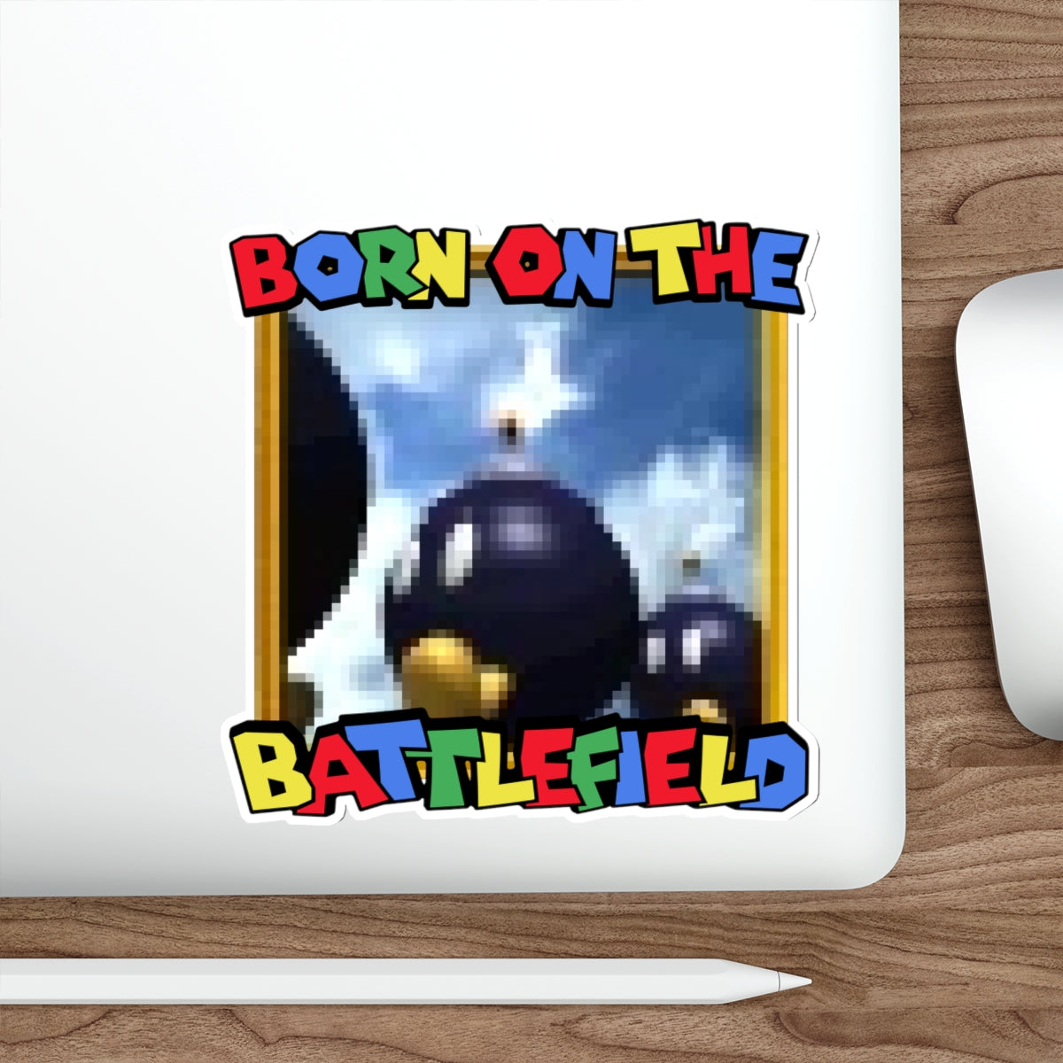 Born On the Battlefield vinyl sticker