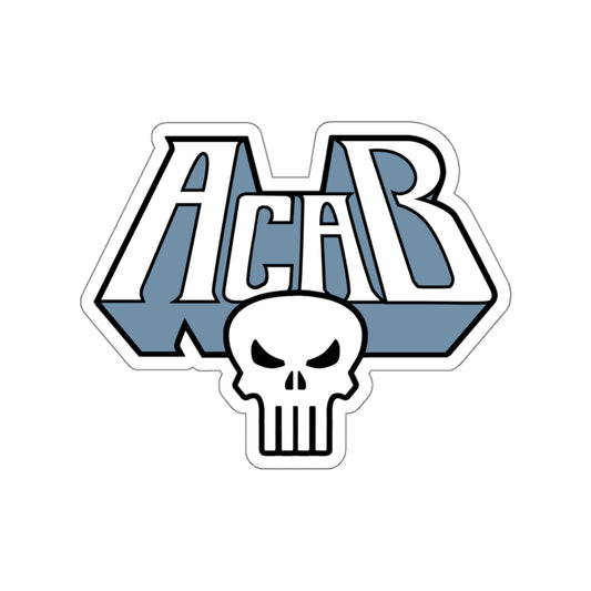 Archaic Corrupt And Broken WHITE vinyl sticker