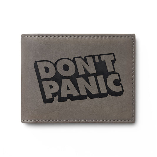 Don't Panic bi-fold wallet