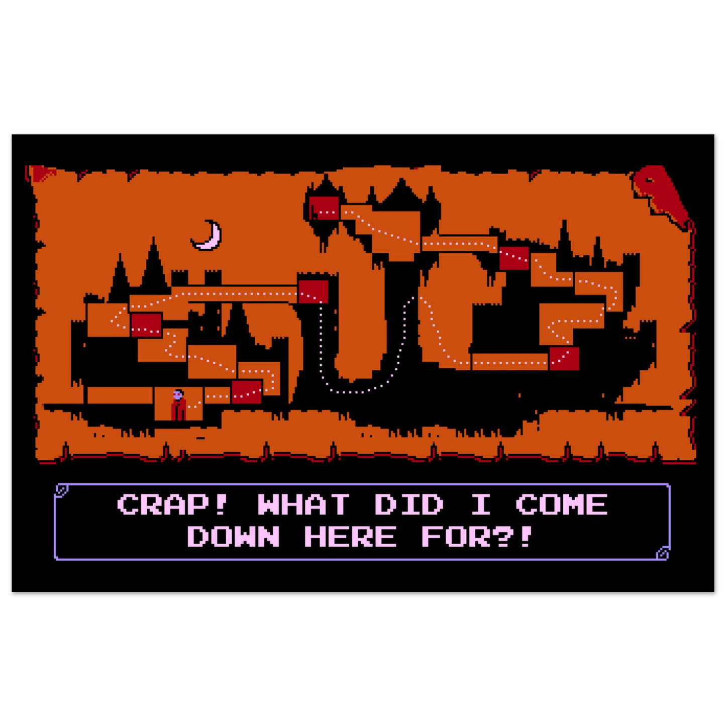 Forgetfulvania semi-gloss poster