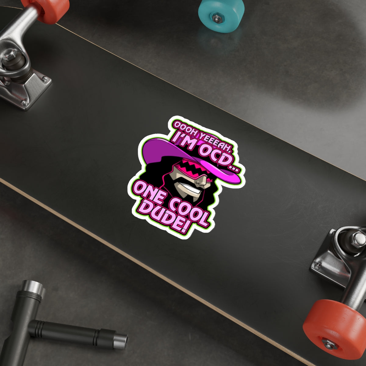 One Cool Dude vinyl sticker