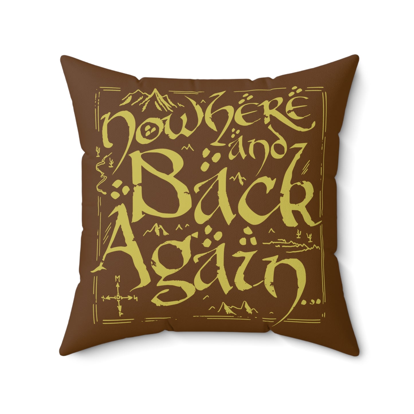 Nowhere and Back Again throw pillow