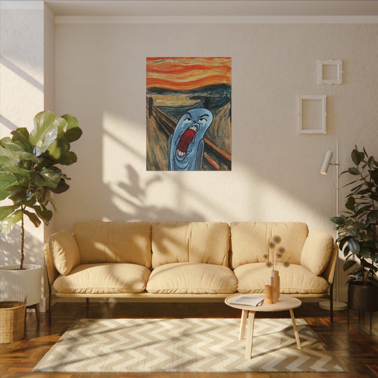 The Ugly Smell Scream canvas print