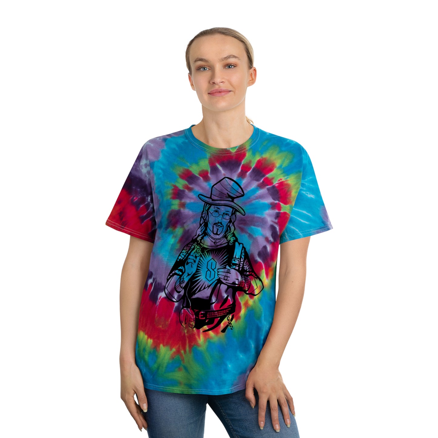 Jesus Is All That and a Bag of Chips tie-dye t-shirt