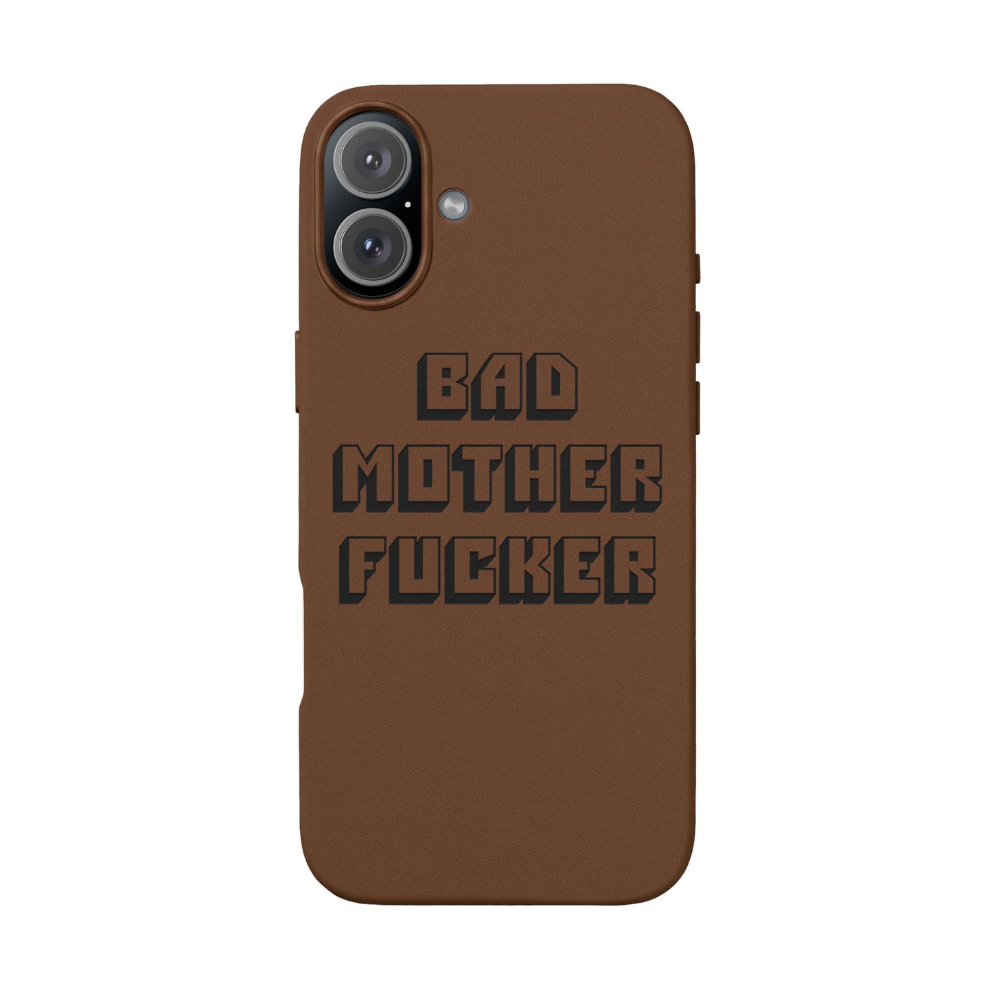 Bad MF faux leather phone case
