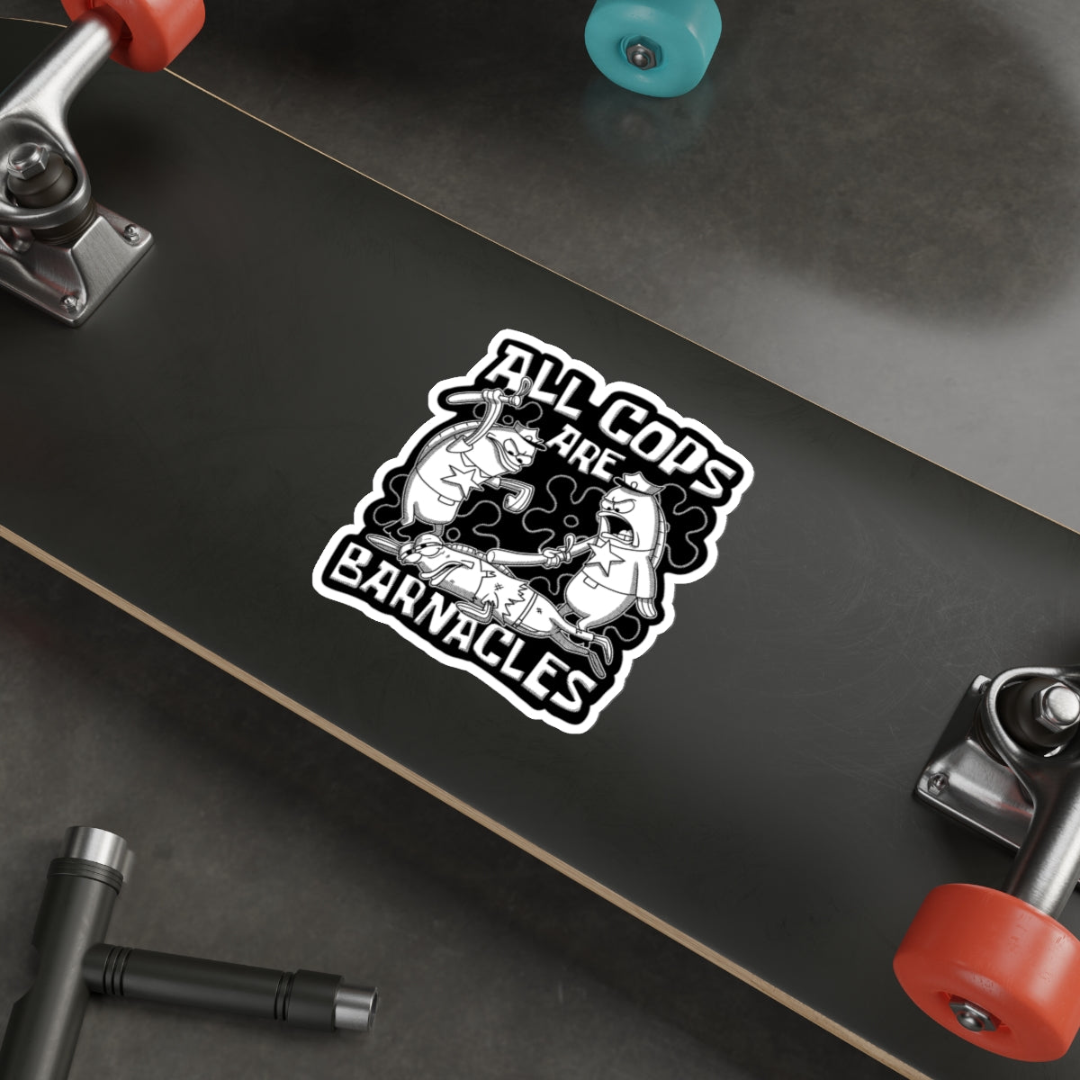 All Cops Are Barnacles V2 vinyl sticker